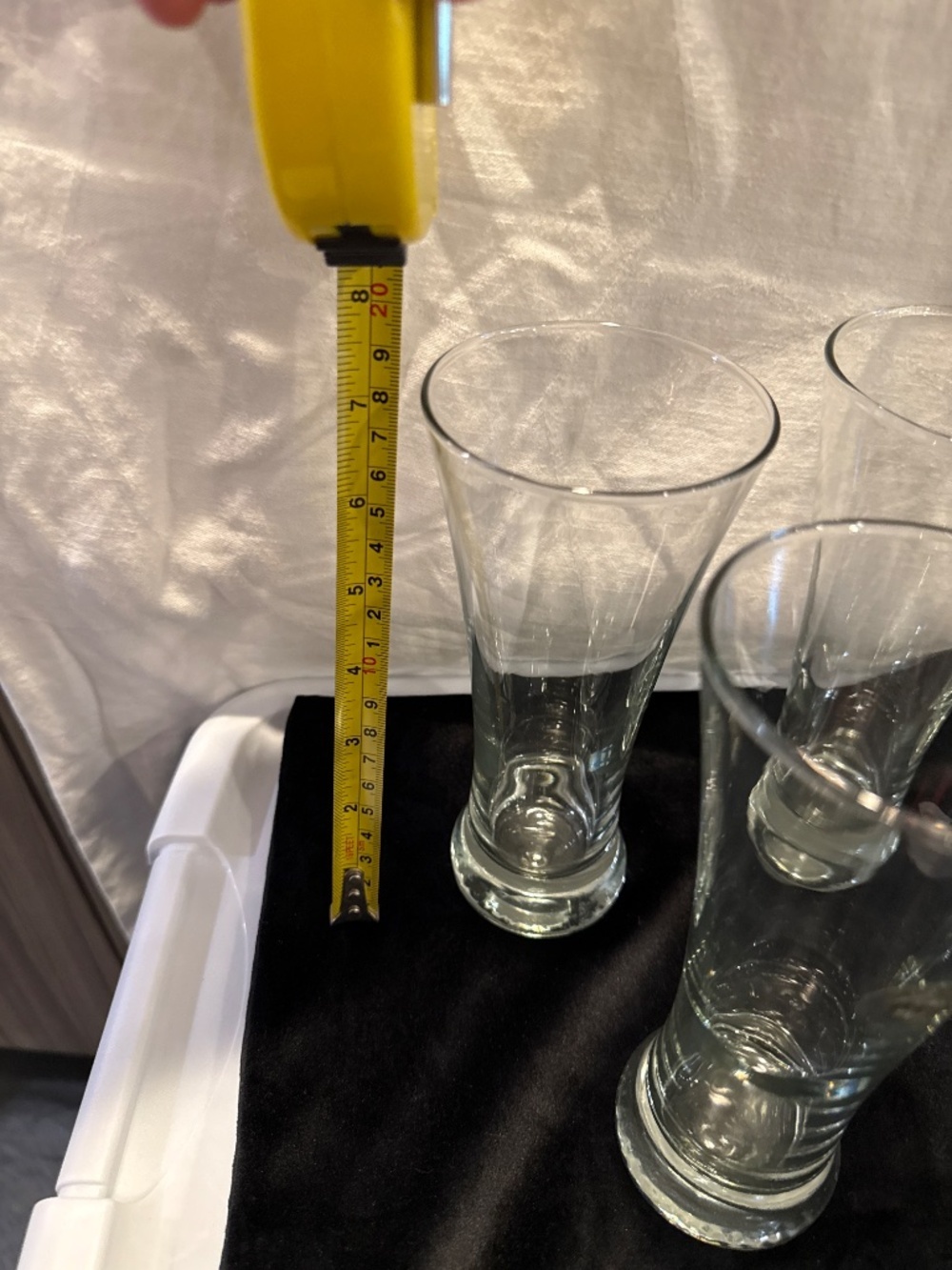 Vintage Circle, Art of Glass/Pasabahce clear Pilsner glasses set of four - Picture 4 of 5